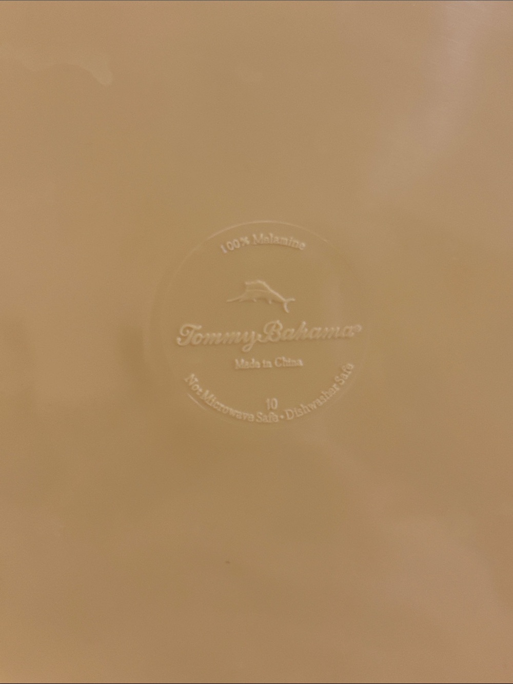 Tommy Bahama Rustic Crackle Tuscan Melamine Plates & Bowls - Picture 5 of 6